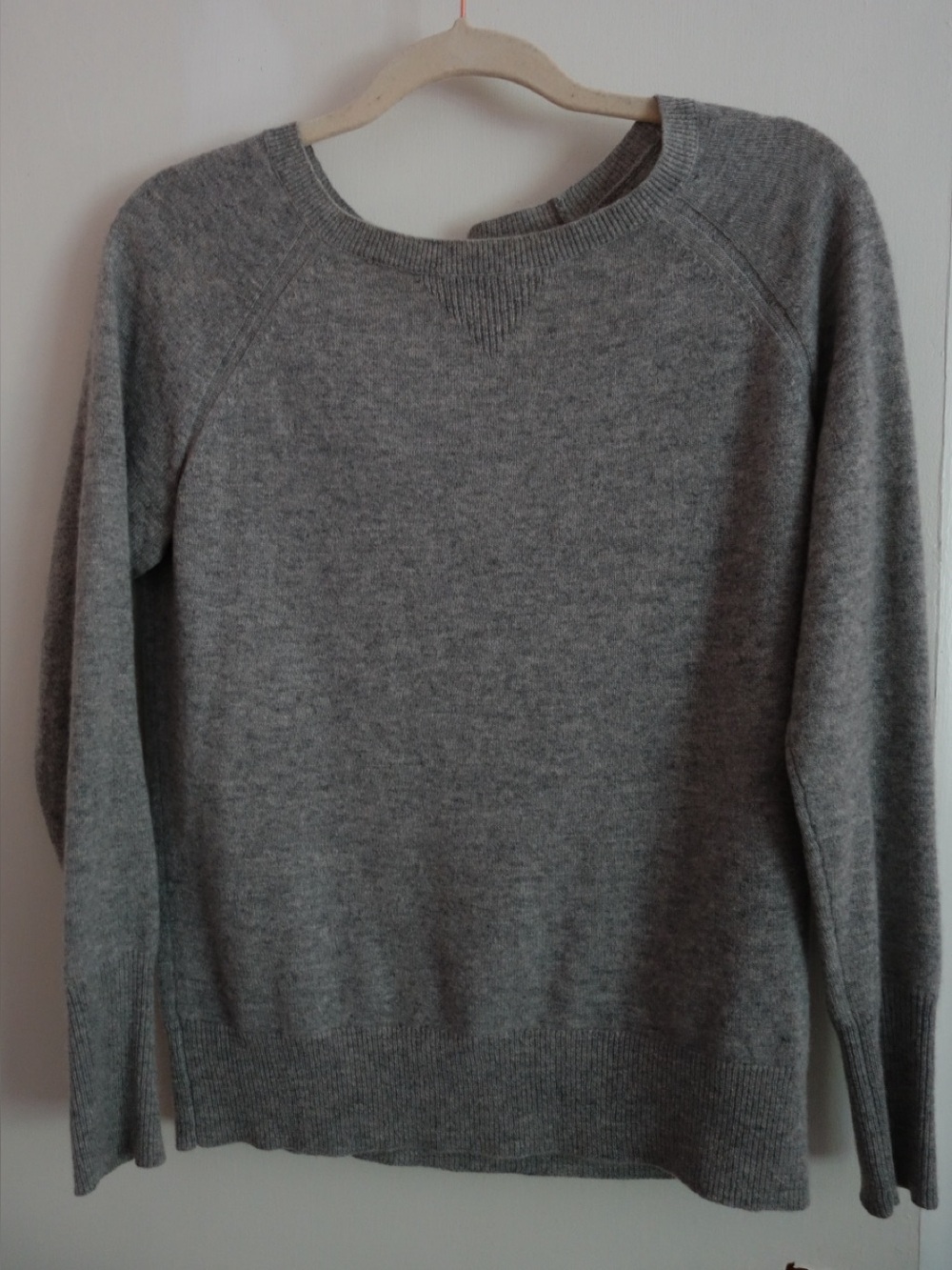 Halogen Cashmere Heather Gray Crewneck Sweater